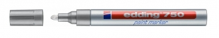 Lakový popisovač Edding 750 - 2 mm, stříbrný