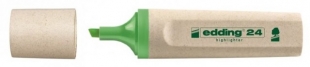 Zvýrazňovač Edding Highlighter 24 EcoLine - klínový hrot, 2-5 mm, zelený