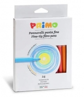 Barevný popisovač Primo - 2,5 mm, sada 24 ks, papírový obal