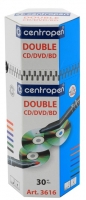 Dvouhrotý permanentní popisovač Centropen Double CD/DVD/BD 3616/30 - 0,6 mm a 2,5 mm, sada 30 ks - DOPRODEJ