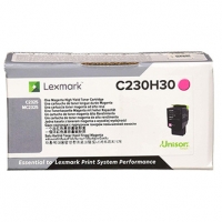 Lexmark originální toner C230H30, magenta, 2300str., high capacity, Lexmark C2325dw,MC2325adw