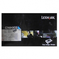 Lexmark originální toner C748H3CG, cyan, 10000str., C748, Lexmark C748de, C748dte, C748e