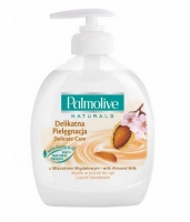 Tekuté mýdlo Palmolive - s dávkovačem, almond milk, 300 ml