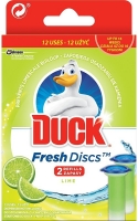 Náhradní náplň do čistícího prostředku na WC Duck Fresh Discs duo - lime, 2x36 ml - DOPRODEJ