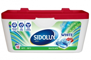 Prací kapsle Sidolux Multicaps White - bílé prádlo, 10 kapslí