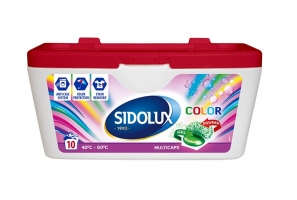 Prací kapsle Sidolux Multicaps Color - barevné prádlo, 10 kapslí