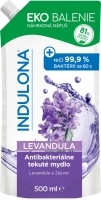 Náhradní náplň do antibakteriálního tekutého mýdla Indulona - levandule, 500 ml