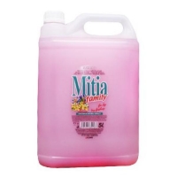 Tekuté mýdlo Mitia family - jarní květy, růžové, 5 l