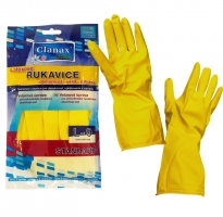 Úklidové rukavice L-9 - gumové-latexové, žluté, 1 pár