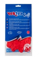 Úklidové rukavice Vektex Soft L-9 - gumové-latexové, 1 pár - DOPRODEJ