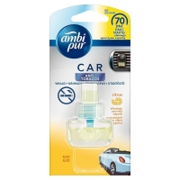 Náplň do osvěžovače vzduchu do auta Ambi Pur Car Anti-Tobacco - citrus, tekutá, 7 ml