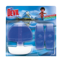 Závěsný WC blok Dr. Devil - s košíčkem, aqua, 3x55 ml