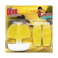 Závěsný WC blok Dr. Devil - s košíčkem, lemon, 3x55 ml