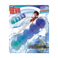 Závěsný WC blok Dr. Devil BiColor 5Ball - polar aqua, 35 g