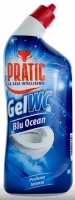 Čistící prostředek na WC Pratic - gel, blu ocean, 750 ml