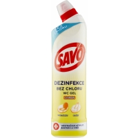 Čistící a dezinfekční prostředek Savo WC bez chloru - citron, 750 ml