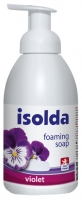 Pěnové mýdlo Isolda - s dávkovačem, violet, 500 ml - DOPRODEJ