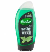 Sprchový gel Radox Men 3v1 - pánský, osvěžení, 250 ml - DOPRODEJ