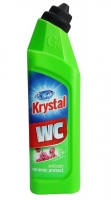 Kyselý čistící prostředek na keramiku Krystal WC - s ochranou, zelený, 750 ml