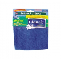 Švédská utěrka Clanax - balená, mikrovlákno, 30x30 cm, 205 g, modrá