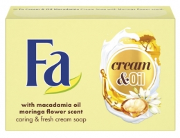 Toaletní mýdlo Fa Cream & Oil - macadamia, 90 g