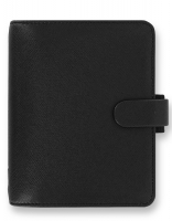 Kapesní diář Filofax Saffiano - 145x115x34 mm, černý