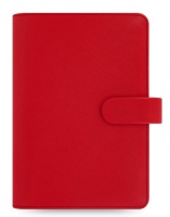 Osobní diář Filofax Saffiano - 188x135x35 mm, červený