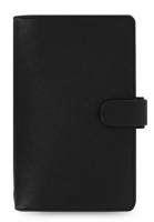 Osobní compact diář Filofax Saffiano - 188x125x26 mm, černý