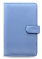 Osobní compact diář Filofax Saffiano - 188x125x26 mm, modrý