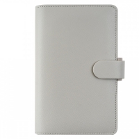 Osobní compact diář Filofax Saffiano -  188x125x26 mm, šedý