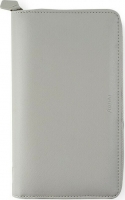 Osobní compact diář Filofax Saffiano Zip - 208x125x31 mm, šedý