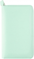 Osobní compact diář Filofax Saffiano Zip - 208x125x31 mm, neonově zelený