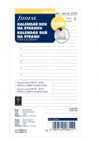 Náplň do diáře Filofax - osobní, denní kalendář CZ/SK