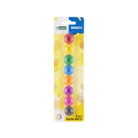 Plastové magnety - průměr 20 mm, mix barev, 8 ks