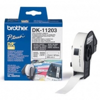 Brother papírové štítky 17mm x 87mm, bílá, 300 ks, DK11203, pro tiskárny řady QL