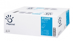Skládaný papírový ručník Papernet Special Z-Fold 412009 - dvouvrstvý, 22x24 cm, 100% celulóza, 4000 ks