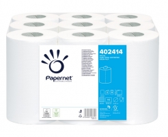 Papírový ručník v roli Papernet Mini Centerfeed 402414 - dvouvrstvý, 100% celulóza, 50 m, 9 rolí