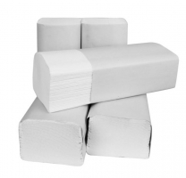 Skládaný papírový ručník ZZ - 22x24 cm, jednovrstvý, 100% celulóza, 5000 ks