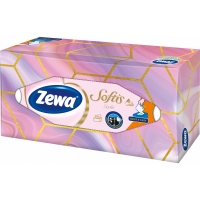 Kosmetické kapesníčky Zewa Softis Style - v krabičce, čtyřvrstvé, 100% celulóza, 80 ks