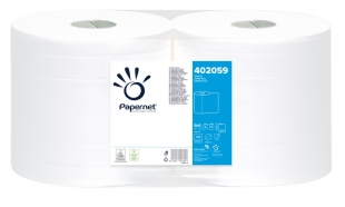Průmyslová utěrka Papernet Over Soft 800 402059 - dvouvrstvá, 100% celulóza, 231,8 m, 760 útržků, bílá, 2 role
