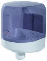 Antibakteriální zásobník na papírové ručníky v roli Papernet 416167 - se středovým odvíjením, plastový, bílo-modrý - DOPRODEJ