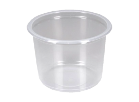 Kulatá zatavovací miska na polévku 500 ml - plastová, PP, transparentní, 50 ks