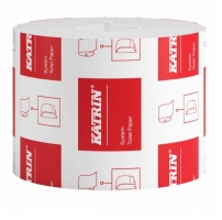 Toaletní papír Katrin Classic System 103424 - dvouvrstvý, bělený recykl, 92 m, 800 útržků, 36 rolí