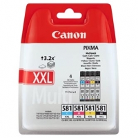 Canon originální ink CLI-581 XXL CMYK Multi Pack, CMYK, 4*11.7ml, 1998C005, very high capacity, Canon PIXMA TR7550, TR8550, TS6150