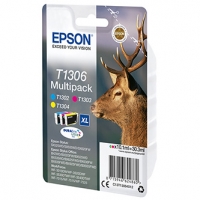 Epson originální ink C13T13064022, T1306, cyan/magenta/yellow, blistr, 30,3ml, Epson Stylus Office BX320FW