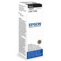 Epson originální ink C13T66414A, black, 70ml, Epson L100, L200, L300