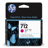 HP originální ink 3ED68A, HP 712, magenta, 29ml, HP