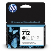 HP originální ink 3ED70A, HP 712, black, 38ml, HP