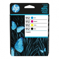 HP originální ink 6ZC74AE, HP 912, CMYK, 4*315str., multipack, HP Officejet 8012, 8013, 8014, 8015 Officejet Pro 802