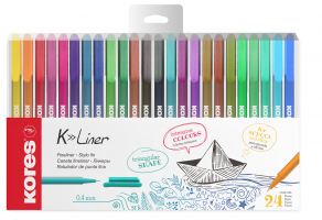 Liner Kores K-Liner - 0,4 mm, sada 24 ks